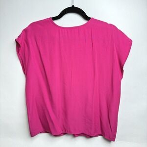 GLORIA LANCE Vintage Women's Medium Pink Cap Sleeve Top Made in USA